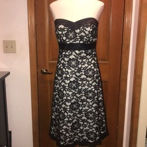 White House Black Market | Lace Strapless Dress
